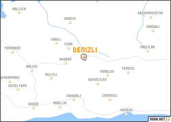 map of Denizli