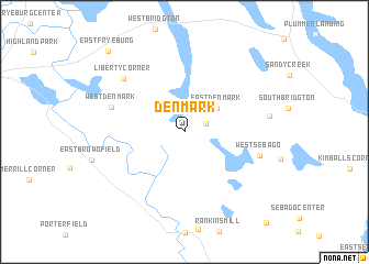 map of Denmark