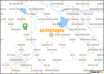 map of Dennenoord