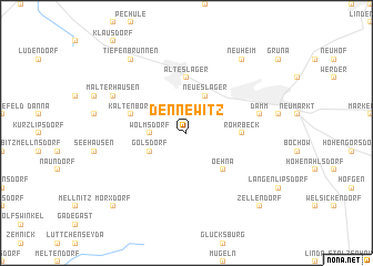 map of Dennewitz