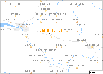 map of Dennington