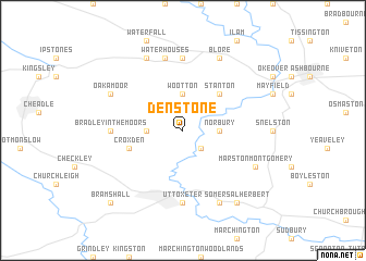 map of Denstone