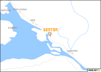 map of Denton