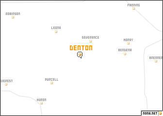 map of Denton