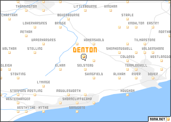map of Denton