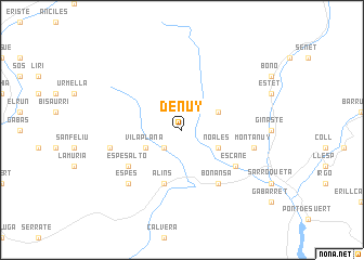 map of Denúy