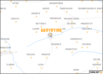 map of Denyatino