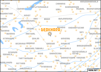 map of Deo Khāra