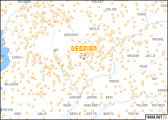 map of Deoriān