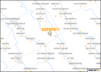 map of Depăraţi