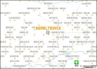 map of Děpoltovice