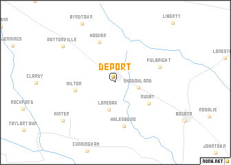 map of Deport