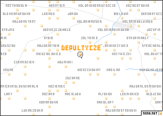 map of Depułtycze