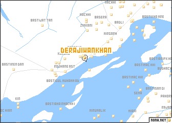 map of Dera Jīwan Khān