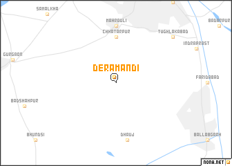 map of Dera Māndi