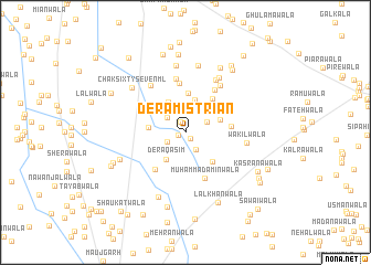 map of Dera Mistriān