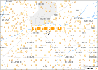 map of Dera Sanda Kalān