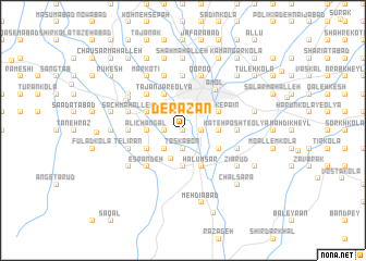 map of Derāzān