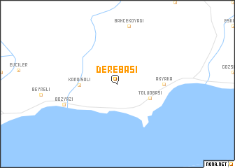 map of Derebaşı