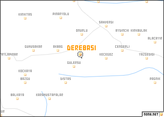 map of Derebaşı