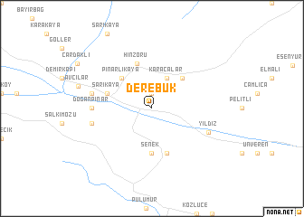 map of Derebük