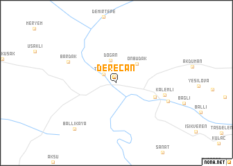 map of Dereçan