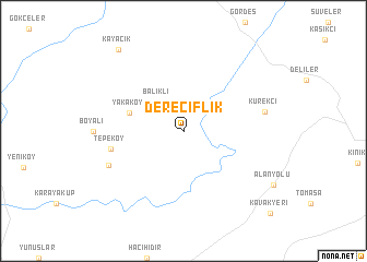 map of Dereçiflik