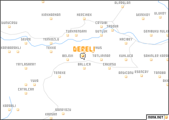 map of Dereli