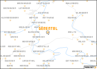 map of Derental