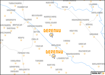 map of Derenwu