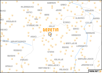 map of Deretin