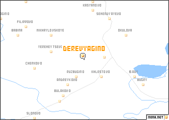 map of Derevyagino