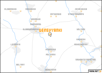 map of Derevyanki