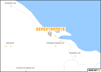 map of Derevyannoye