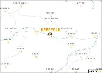 map of Dereyolu