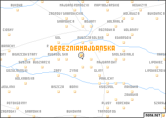 map of Dereźnia Majdańska