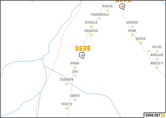 map of Déré