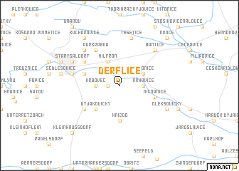 map of Derflice