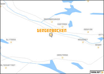 map of Dergerbäcken