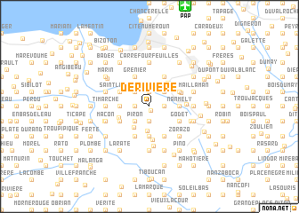 map of Derivière