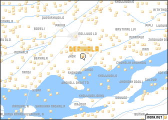 map of Derīwāla