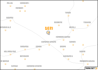 map of Déri