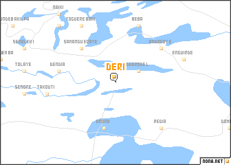 map of Déri
