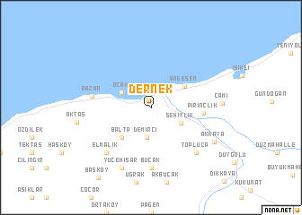 map of Dernek
