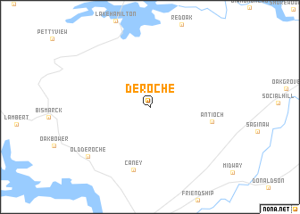 map of De Roche