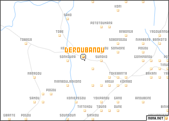 map of Déroubanou