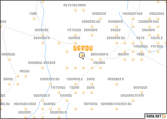 map of Dérou