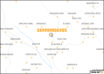 map of Derramaderos