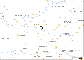 map of Derraun Bridge