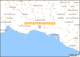 map of Derrière Anse Rouge